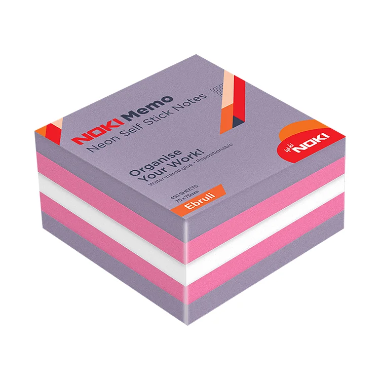 Noki Memo 75*75 Neon Ebruli Küp Bl 450y. 12014-44