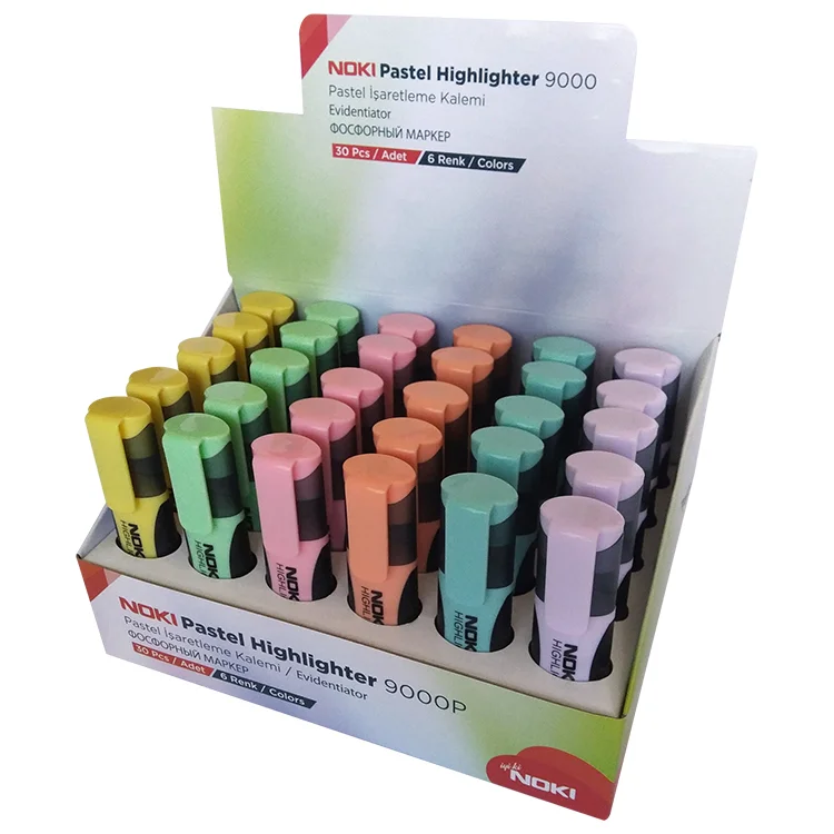 Noki Pastel Fosforlu Kalem 30lu Stand /9000p-30