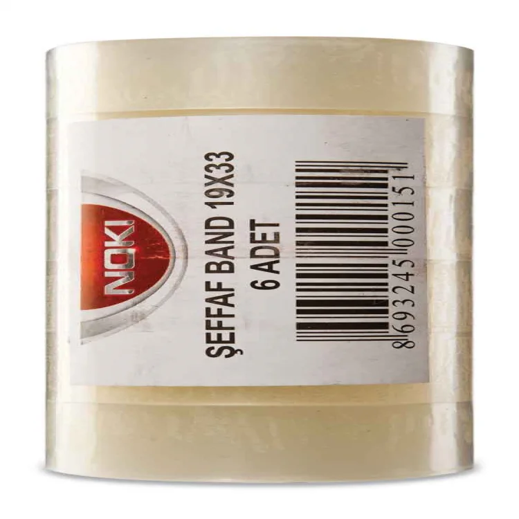 Noki Şeffaf Bant 6lı Rulo - 19336rulo 19*33