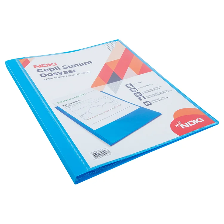 Noki Sunum Dosyası Cepli 10 Yaprak Mavi 64110-n-130