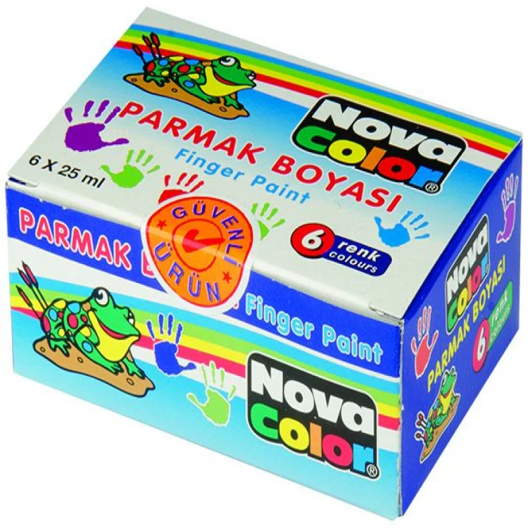 Nova Color Parmak Boyası 6 Renk 25 Ml. Nc-138