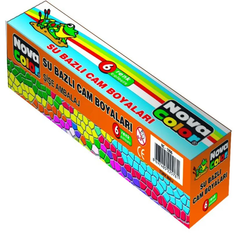 Nova Color Nc-1996 Cam Boyası Su Bazlı 6lı Tk.