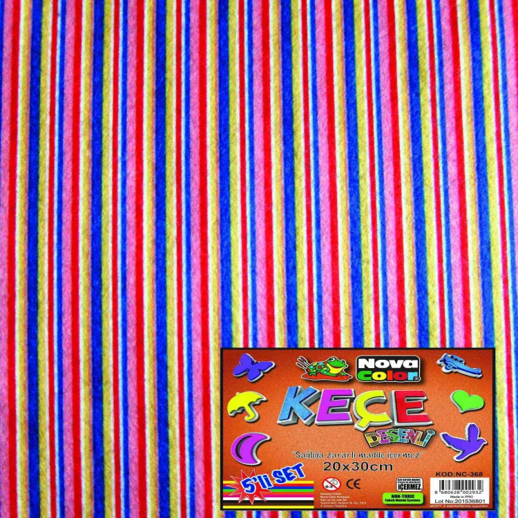 Nova Color Nc-368 Keçe 5li Set Desenli