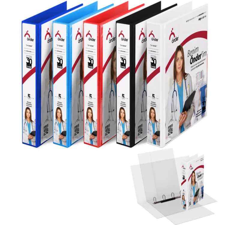 Önder Pvc A4 Firma Klasörü 3 Cm 4 Halkalı 250 Yaprak Siyah 2013-3