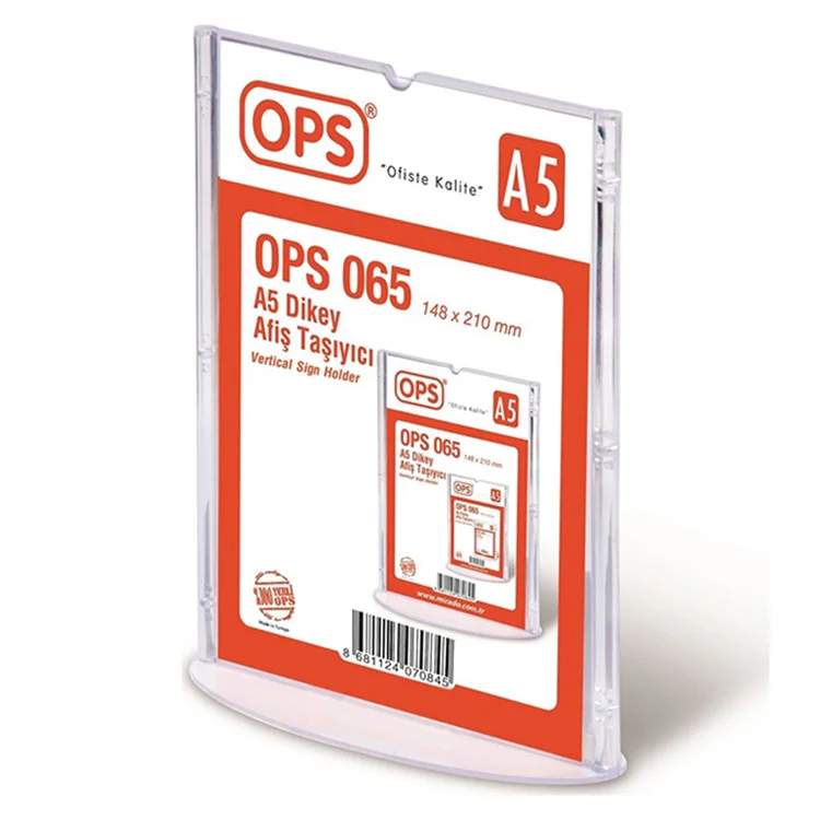 Ops A5 T Tipi Dikey Afiş Taşıyıcı Dp065