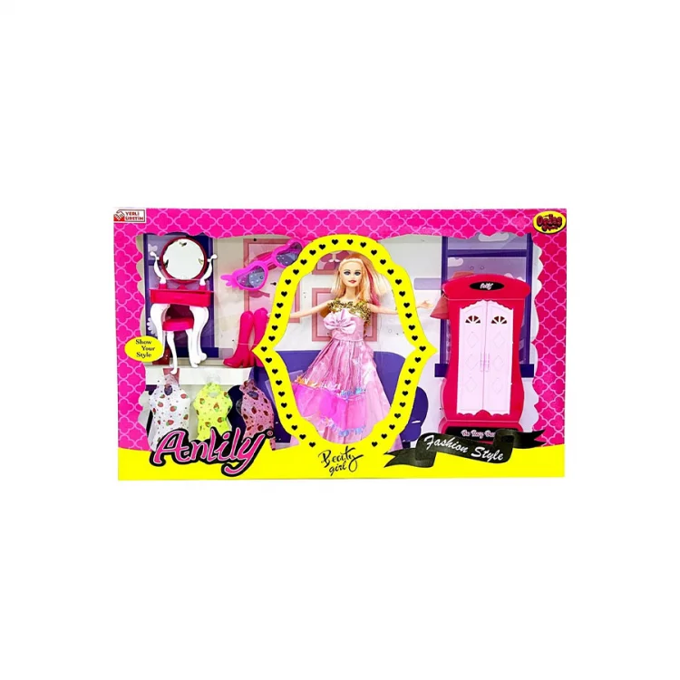 Oydaş 02259 Anily Makyaj Dolaplı Bebek Oyck