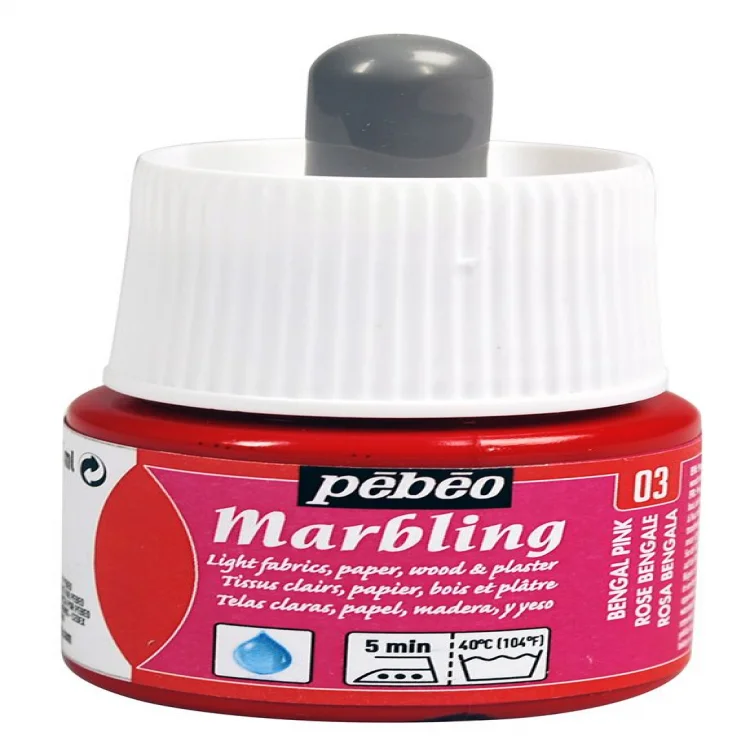 Pebeo 130-03 Marblıng Ebru Boyası 45 Ml Koyu Pembe
