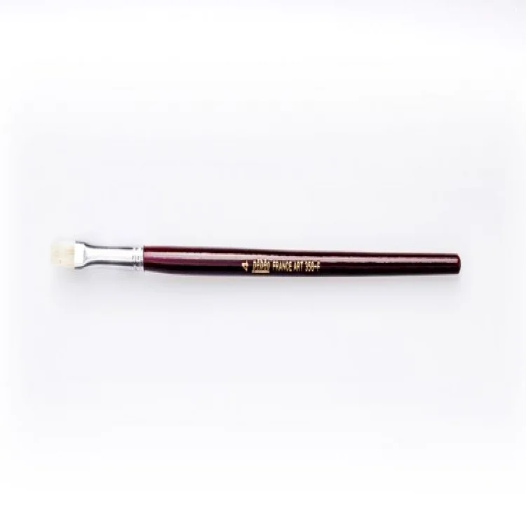 Pebeo 358f/4 Beyaz Dogal Kıl Kırmızı Saplı Fırça