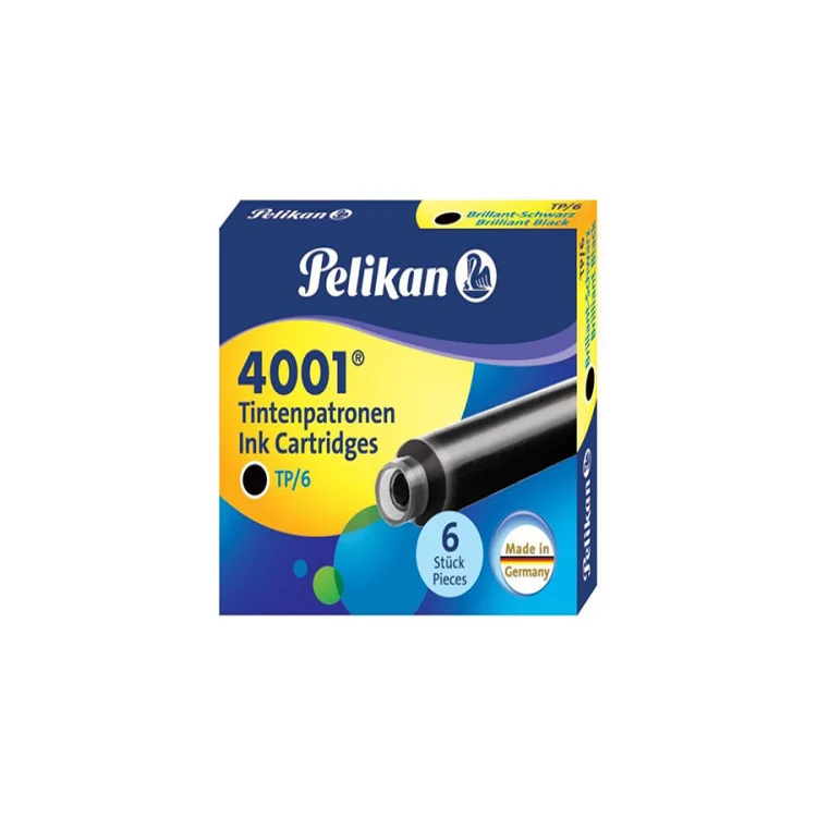 Pelikan Dolma Kalem Kartuşu 4001 Siyah 6lı 301218