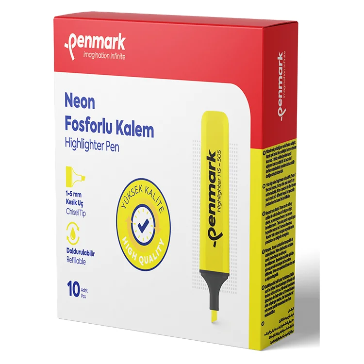 Penmark Fosforlu Kalem Neon Sarı Penmarkhs50501