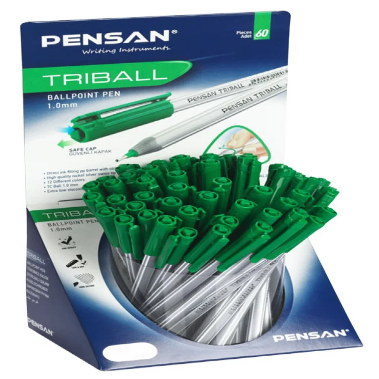 Pensan Triball Tükenmez Kalem Yeşil 60 Lı 1003
