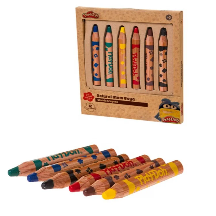 Play Doh Play-cr009 6 Renk Crayon İkisi Bir Arada
