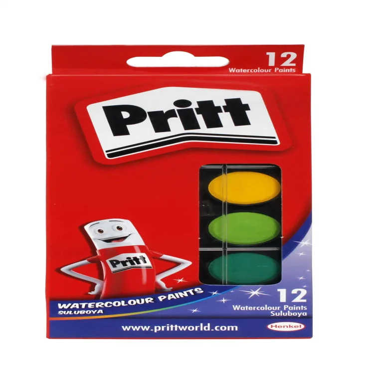 Pritt Suluboya 12 Renk Küçük Tablet 1048082