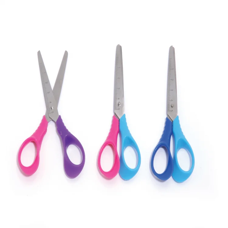 Puti 02002 Cetvelli Çift Renk Okul Makası