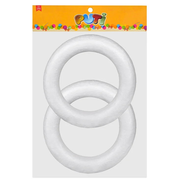 Puti Köpük Halka 15 Cm 2li 4971