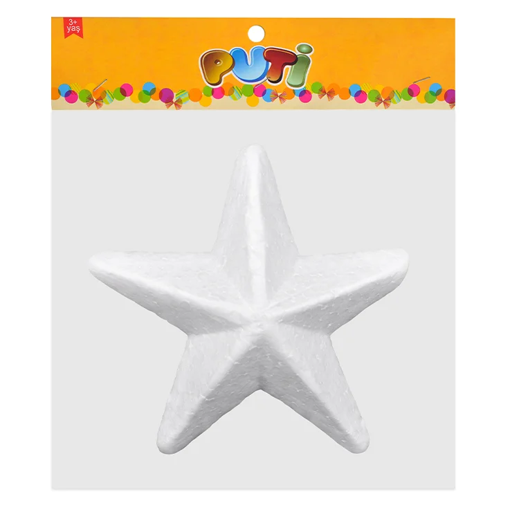 Puti Köpük Yıldız 18 Cm Tekli 5084