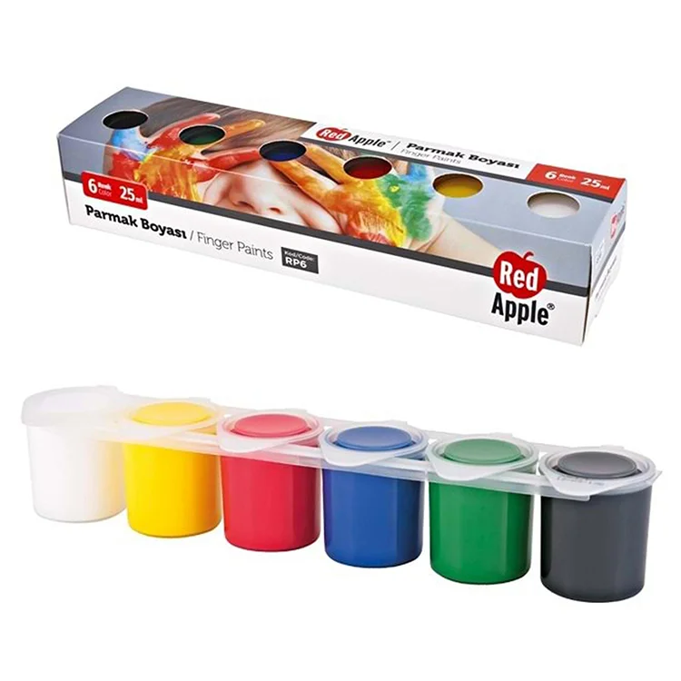 Red Apple Parmak Boyası 25 Ml 6lı Set Rp6
