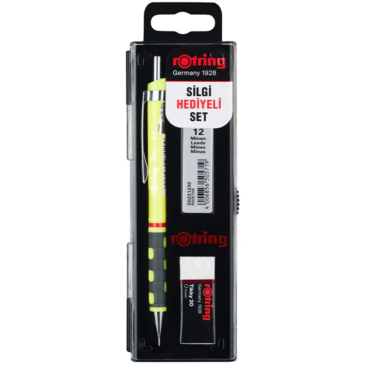 Rotring Versatil Kalem Tikky Set 0.5 Mm Neon Sarı Ro-kk07-05-nsarı