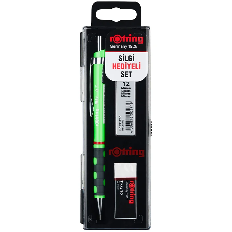 Rotring Tikky Okul Seti 3lü 0.7 Neon Yeşil Ro-kk07-07-nyeşil