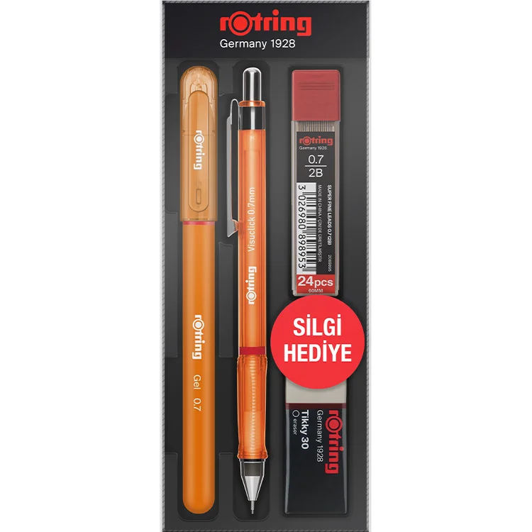 Rotring Visuclick Jel+versatil Kalem Set 0.7 Turuncu Ro-vkj07-turuncu