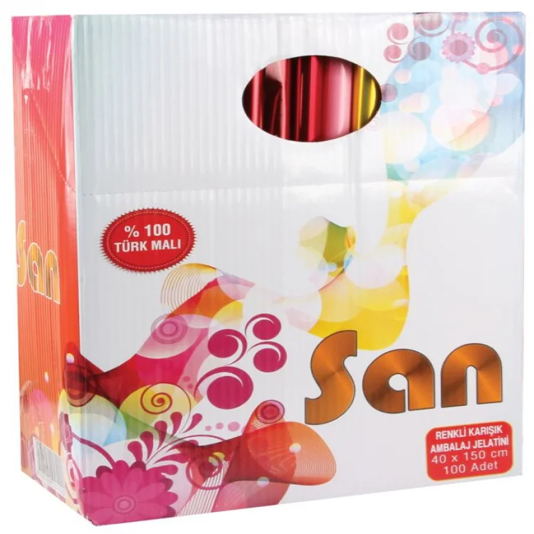 San 40*150 Renkli Jelatin Rulo 100lü Kt