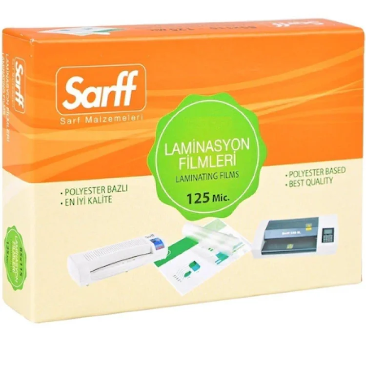 Sarff Laminasyon 65*95 125 Micron 100lü  15309021