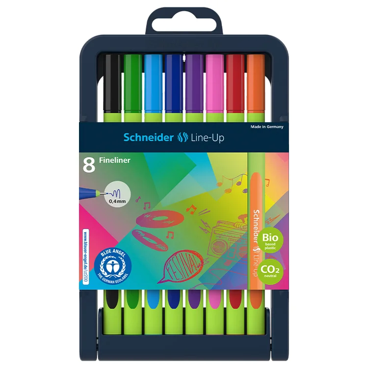 Schneider Line-up Fiber Uç Kalem 0.4 Mm 8li  Sct843