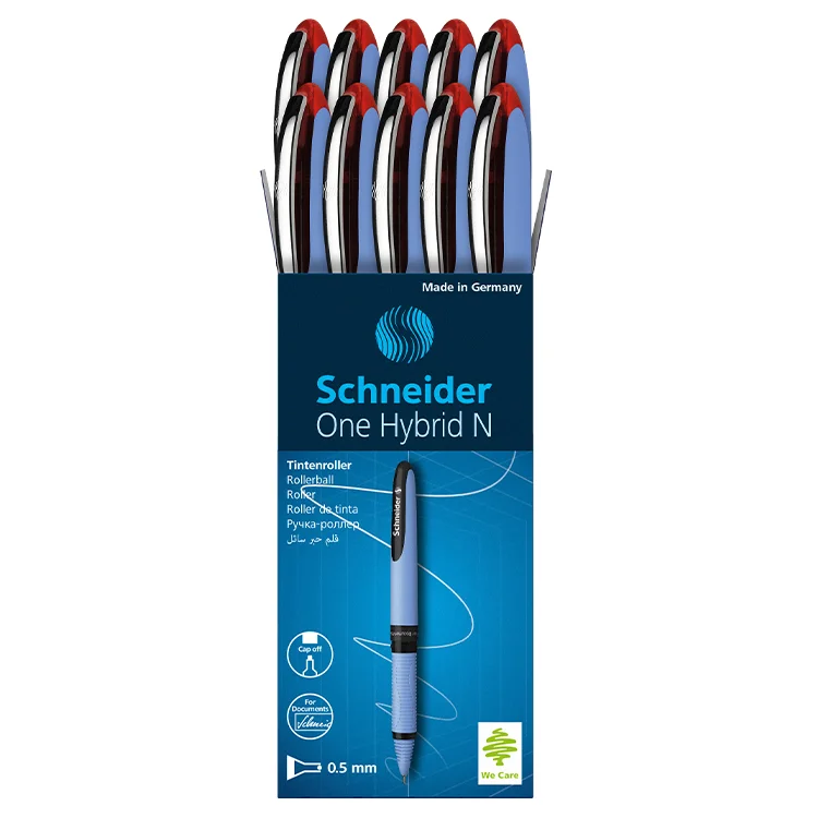 Schneider One Hybrid N İğne Uçlu 0.5 Roller Kalem Kırmızı 183502 Scr232