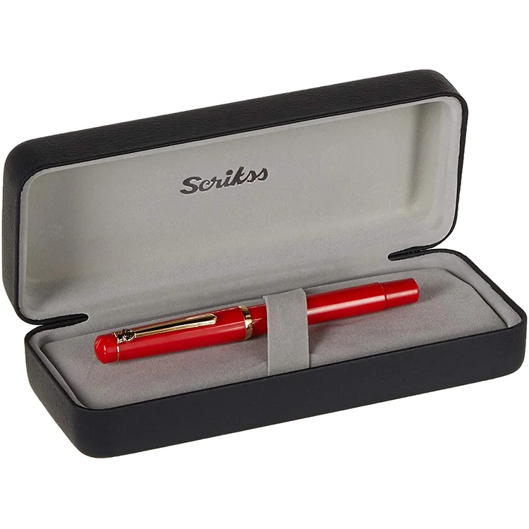 Scrikss Dolma Kalem 419 Kırmızı Lüks Kutu