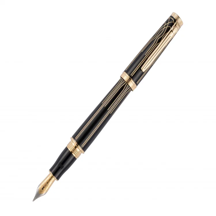 Scrikss Dolma Kalem Heritage Siyah Altın M Uç