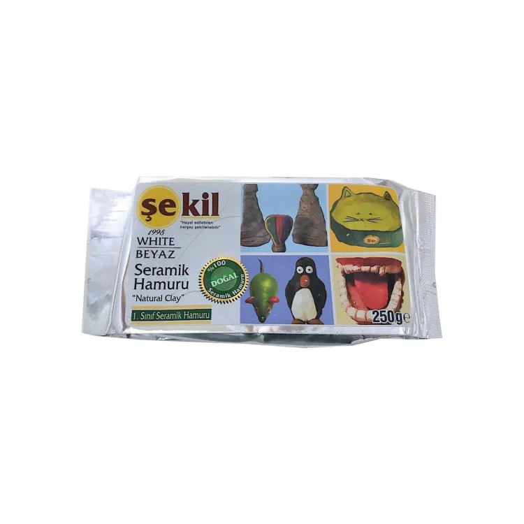 Şekil Kil Hamuru Seramik Beyaz 250gr. Vk250byz