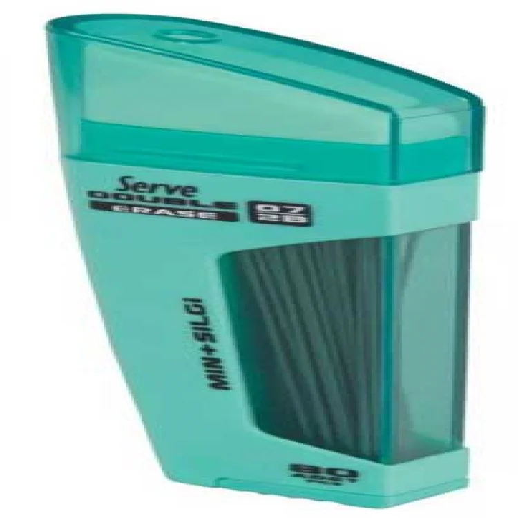 Serve Double Min Uç 0.7 Mm Uç+silgi Nane Yeşili Sv-dsmny07-t