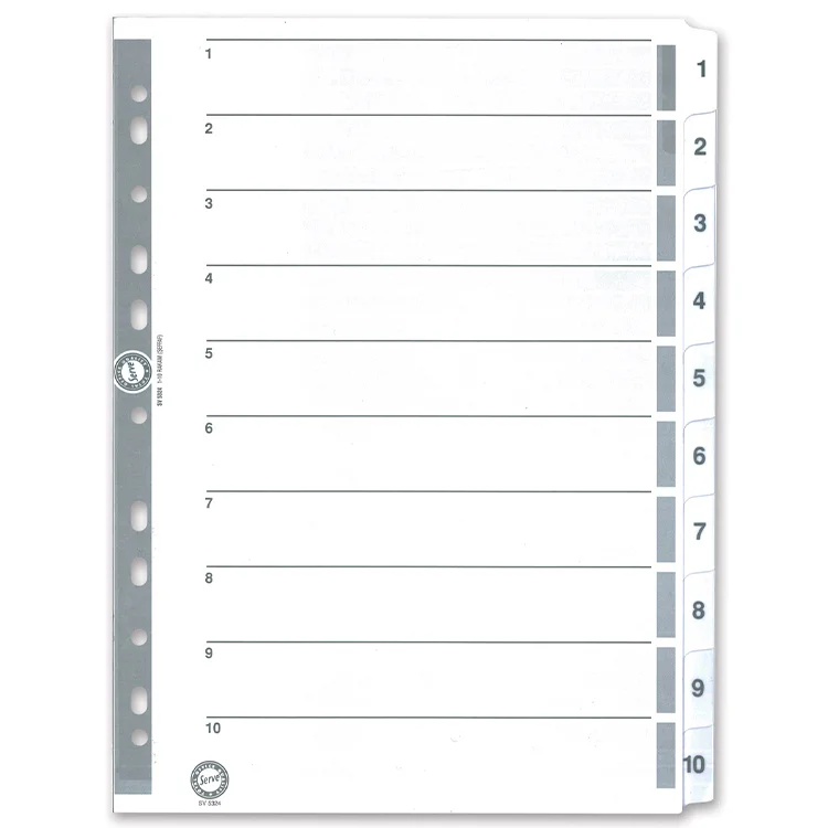 Serve Sv-5324 Seperatör 1-10 Rakam