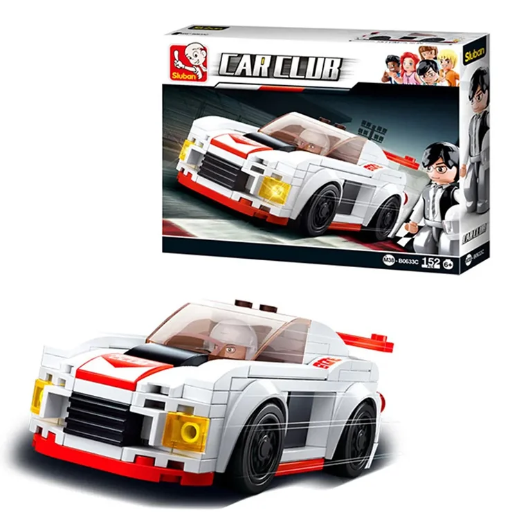 Sluban Car Club Yarış Arabası_ Beyaz 1016000164000