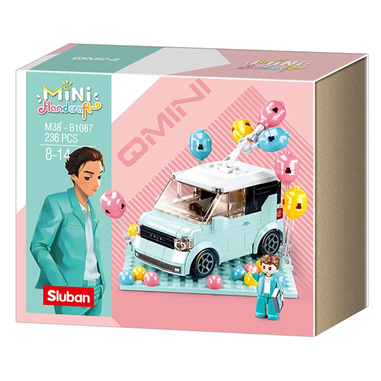 Sluban Mini Handcraft Party Car_ Mavi 1016000265000