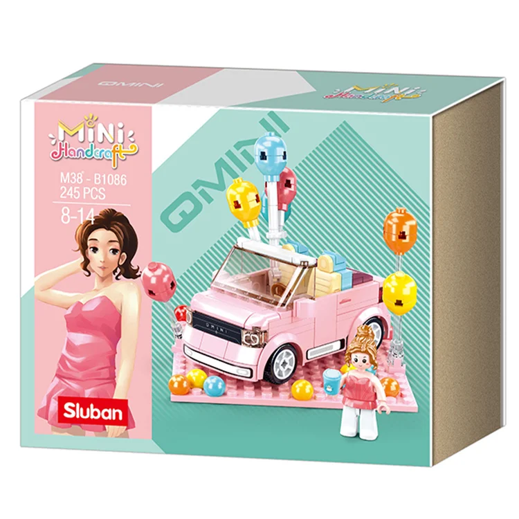 Sluban Mini Handcraft Party Car_ Pembe 1016000264000