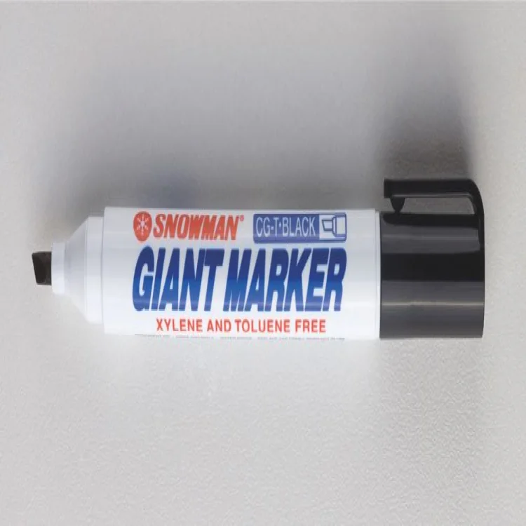 Snowman Cg-12t Kesik Uç Permament Markör Siyah