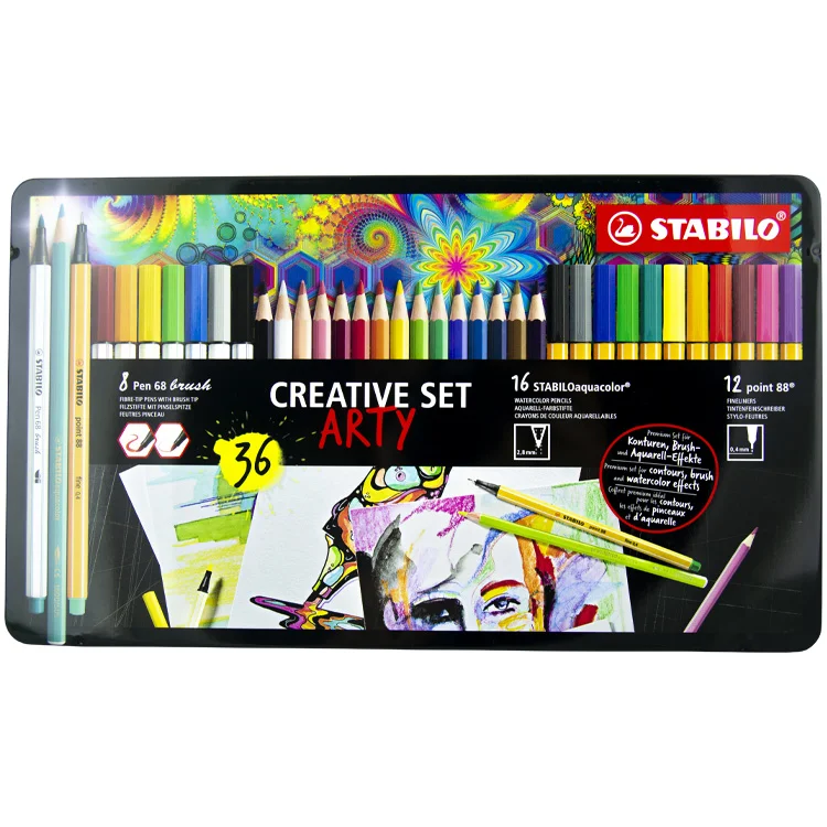 Stabilo Arty Kreatif Set 36lı Metal Kutu 87/3193 51000952