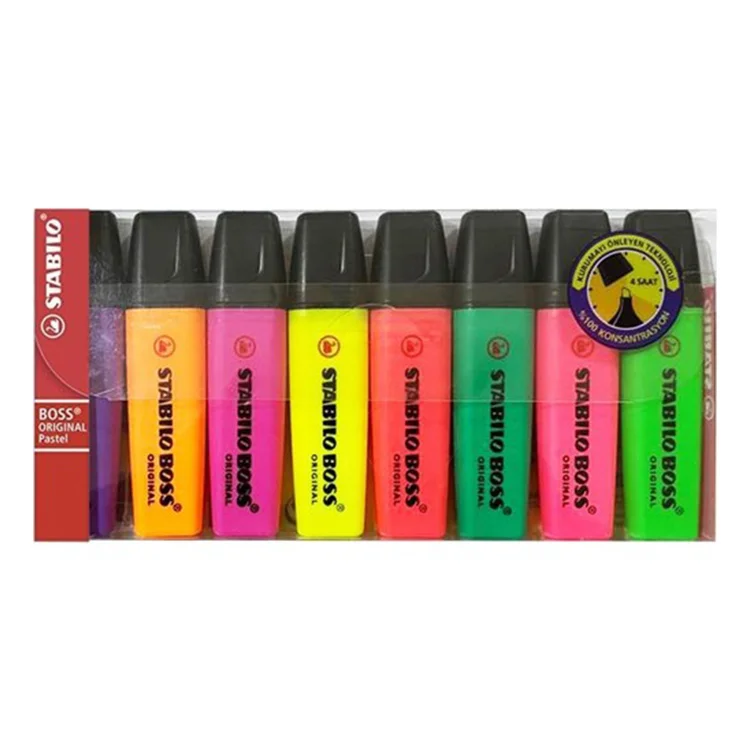 Stabilo Boss Fosforlu Kalem Orıgınal  8li Paket 70/8 30004595