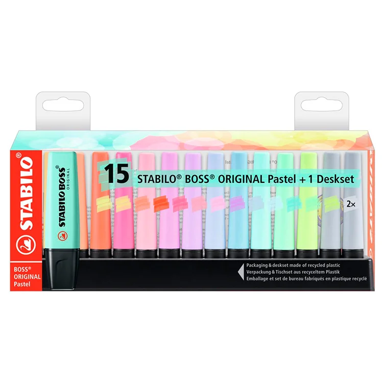Stabilo Boss Fosforlu Kalem Orıgınal Pastel 15li Set 7015-02-5 51000903