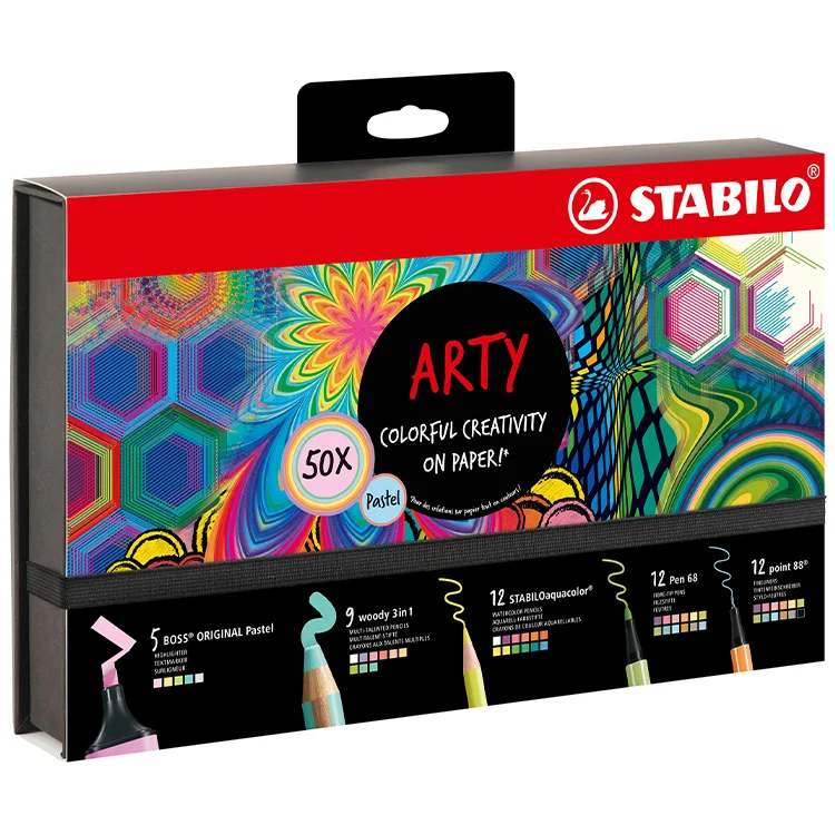 Stabilo Kreatif Pastel Mix Set Arty 50li Yeni 51001077