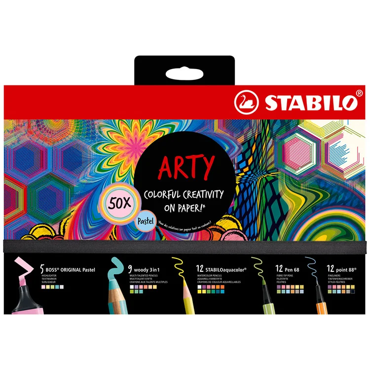 Stabilo Kreatif Pastel Mix Set Arty 50li Yeni 51001077