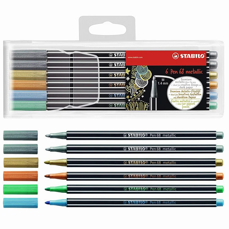 Stabilo Pen 68 Metalik 6lı Paket  6806/8-11 51000061