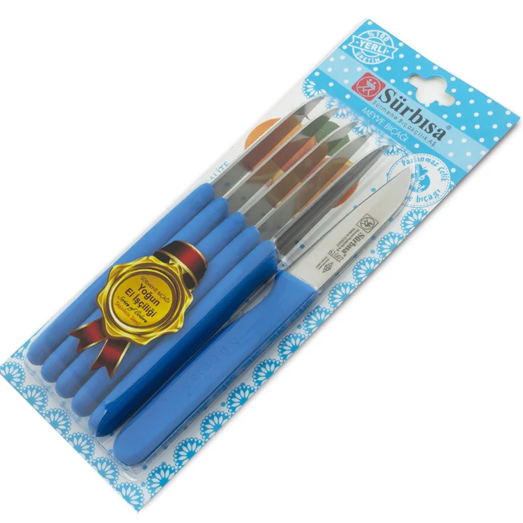 Sürbısa 61007 Meyve Takım Bıçağı 6lı - Mavi