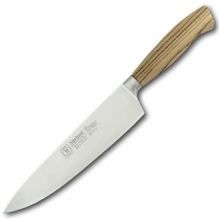 Sürbısa 61340 Ahşap Saplı Ahşap Sap Sıcak Dövme Şef Bıçağı