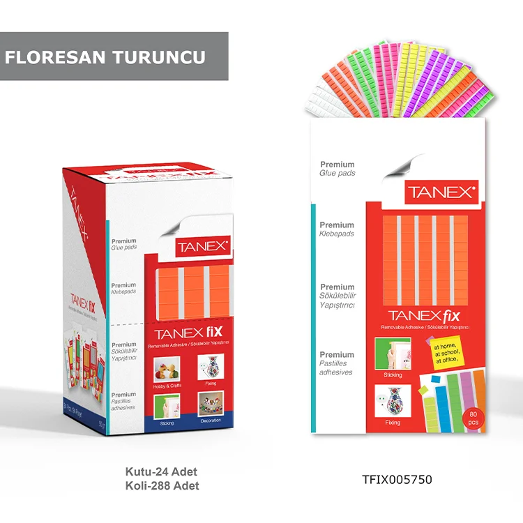Tanex Fix Yapıştırıcı 50 Gram Flo Turuncu Renk Tfıx005750
