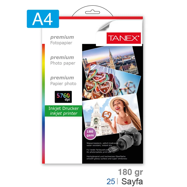 Tanex Fotoğraf Kağıdı A4 25li 180 Gram