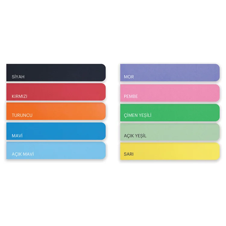 Ticon Fon Kartonu 25*35 Karışık Renk 10lu 78366