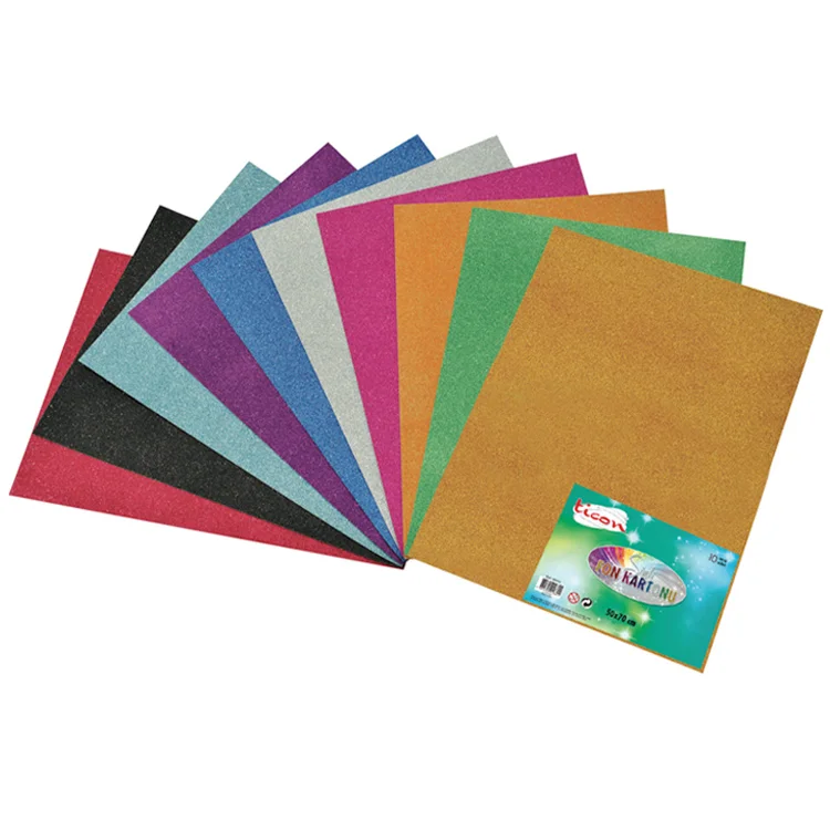 Ticon Fon Kartonu 50*70 Simli 10lu Kırmızı 139672