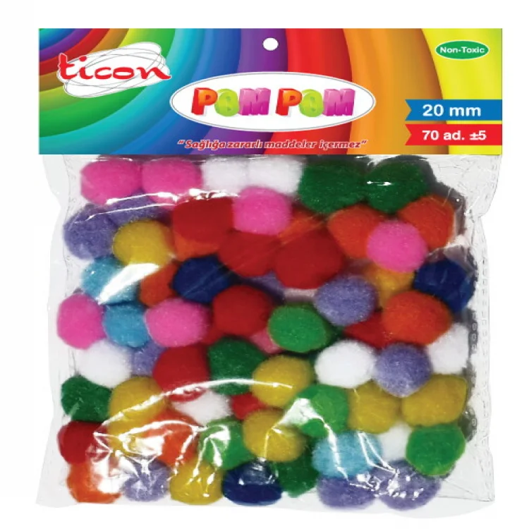 Ticon Ponpon 20 Mm 70li Paket 247925